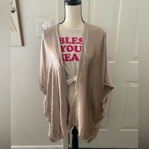 Do Everything in Love Champagne Gold Kimono
